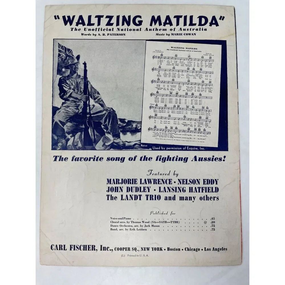 1939 Vintage The Army Air Corps Sheet Music Robert Crawford‎
